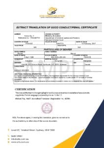 Certificate Translation